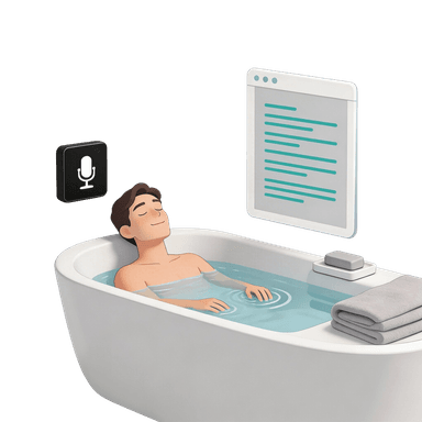 Voice assistant for a relaxing bath experience