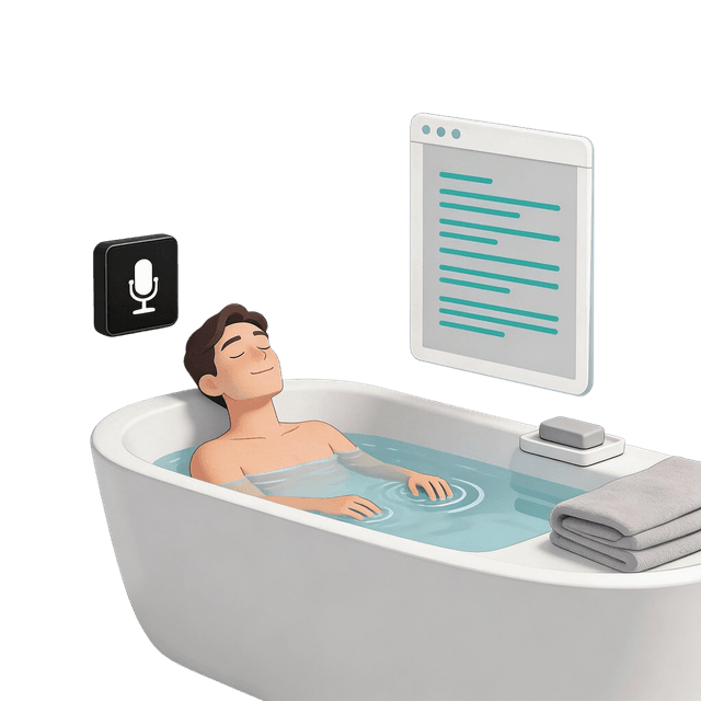 Voice assistant for a relaxing bath experience
